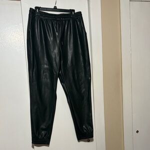 Badgley Mischka Faux Leather Joggers!